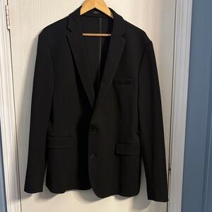 JF J.Ferrar Men's Sleek Black Blazer